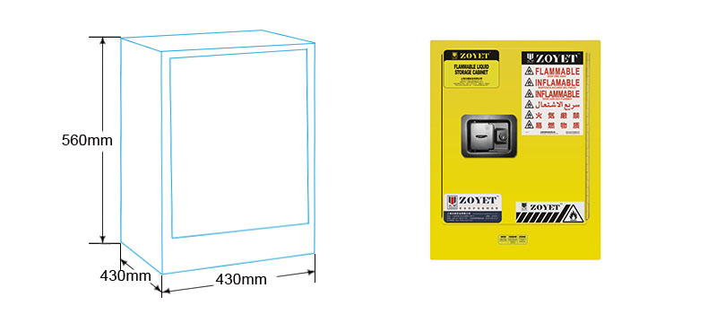 4加仑防火柜尺寸